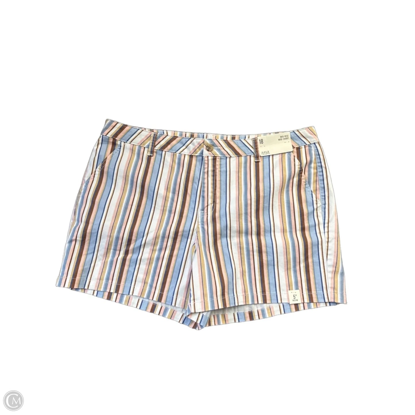 Shorts By Ana In Striped Pattern, Size: 18