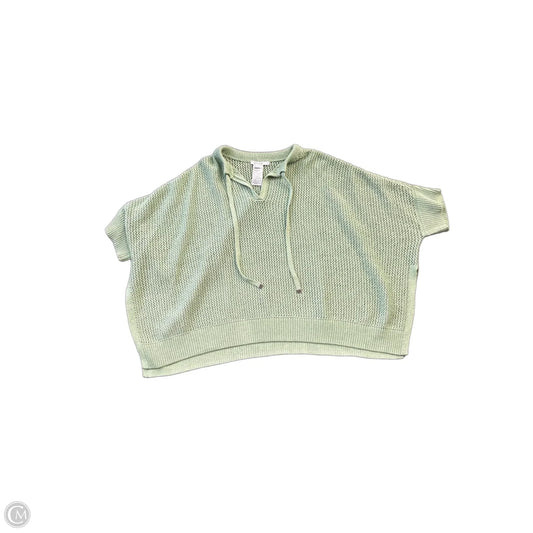 Sweater Short Sleeve By Chicos In Green, Size: M