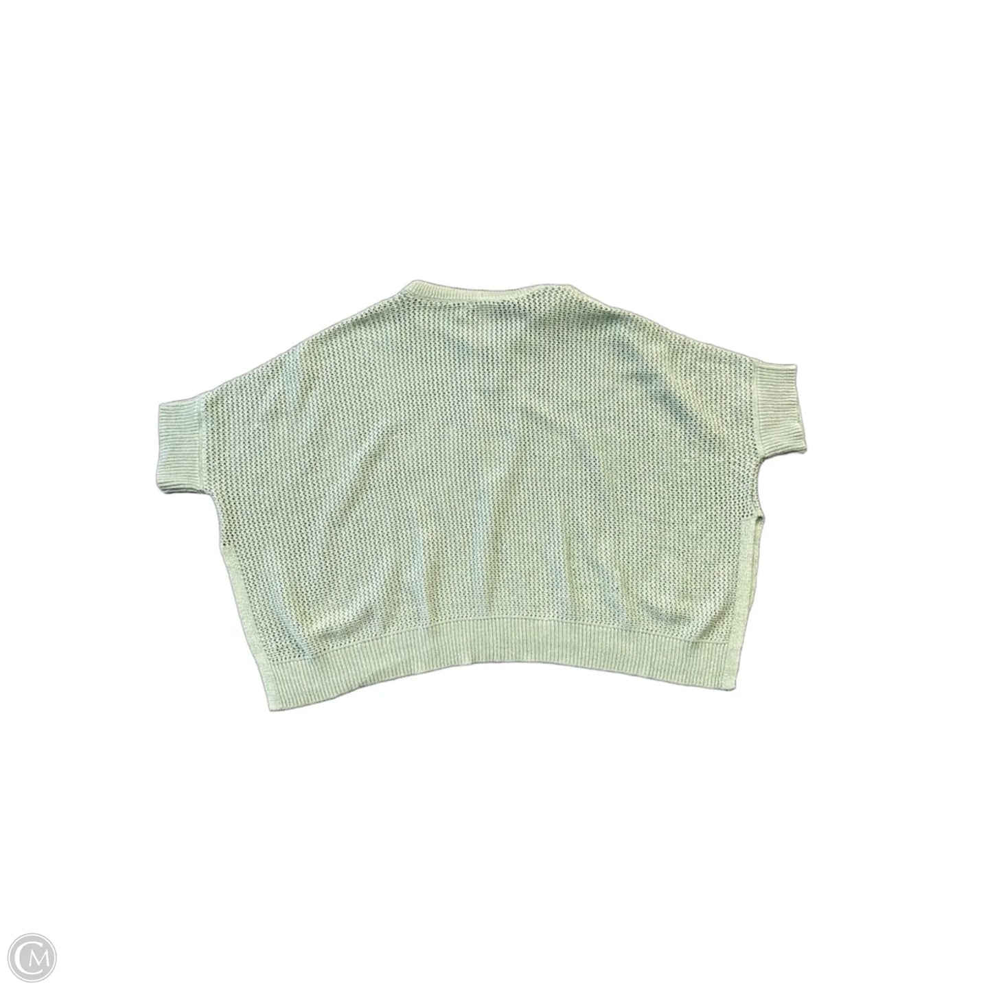 Sweater Short Sleeve By Chicos In Green, Size: M