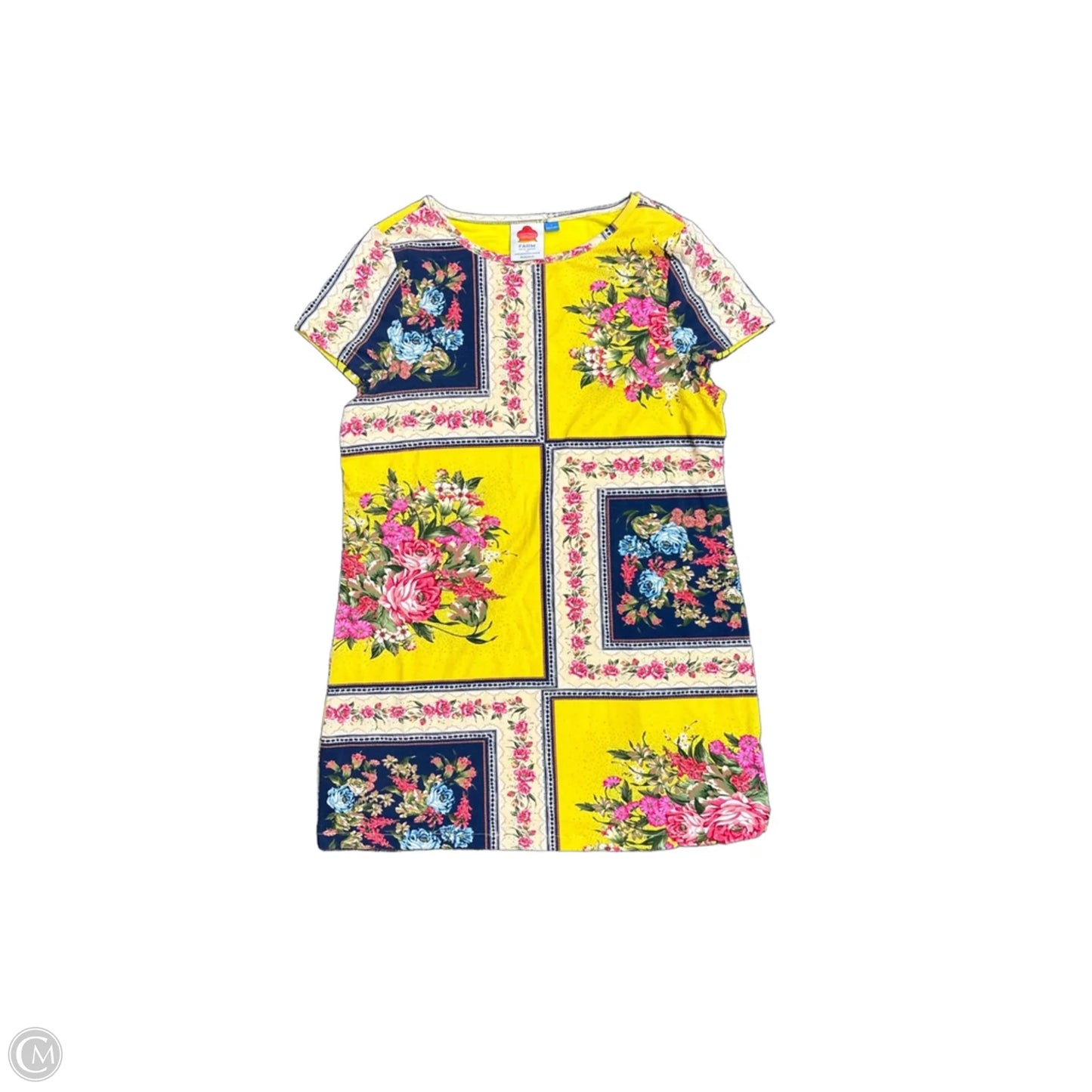 Dress Casual Short By Farm Rio In Yellow, Size: L