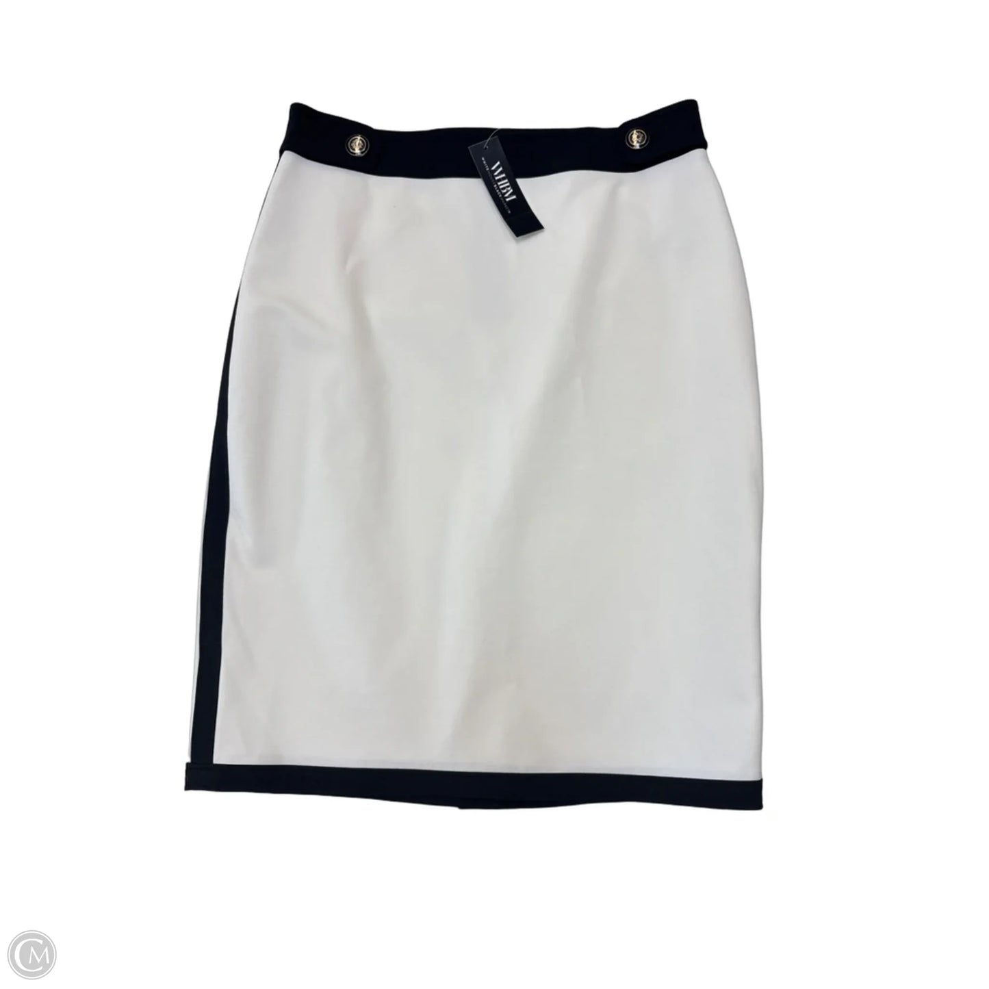 Skirt Midi By White House Black Market In Black & White, Size: 4