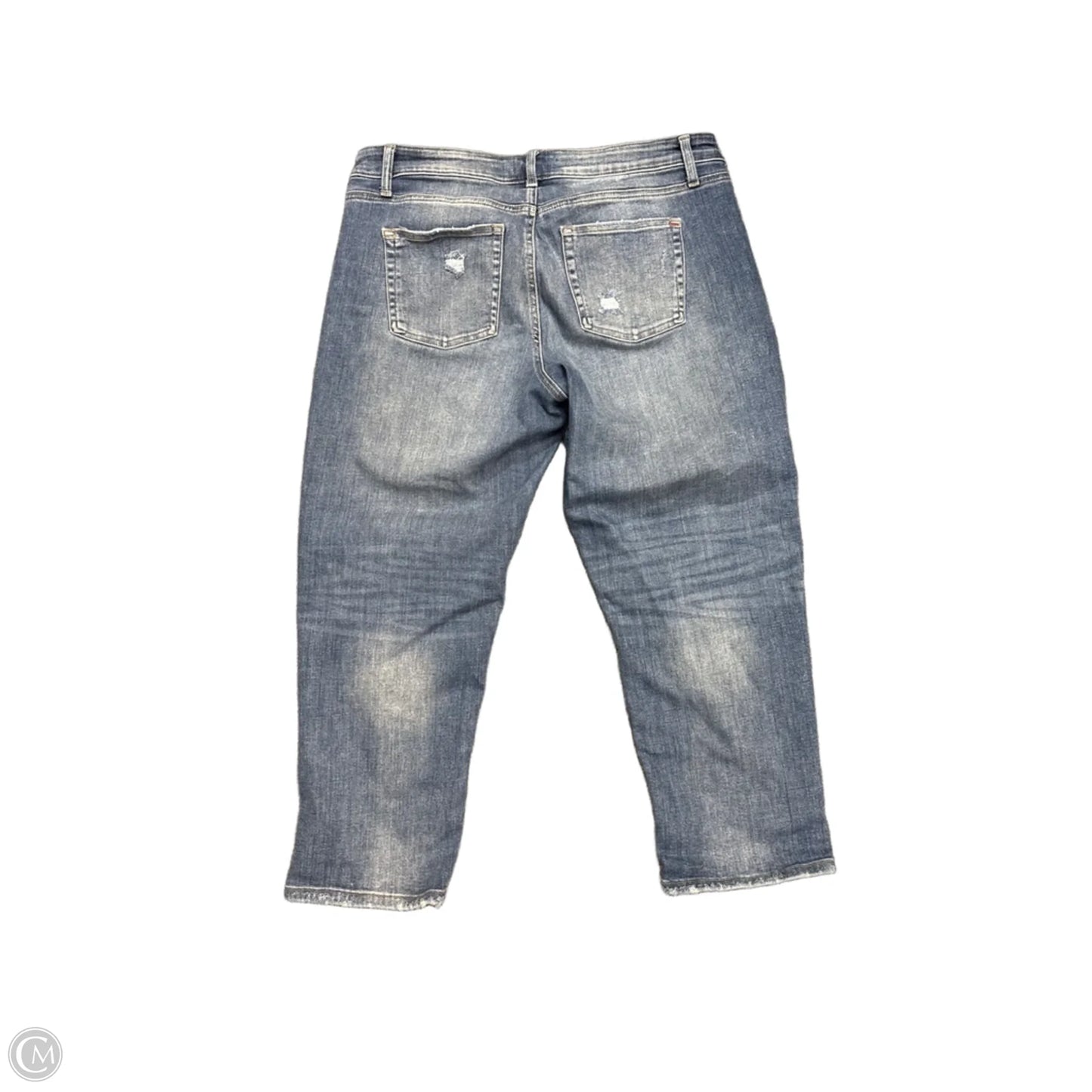 Jeans Wide Leg By Edgely In Blue Denim, Size: 14