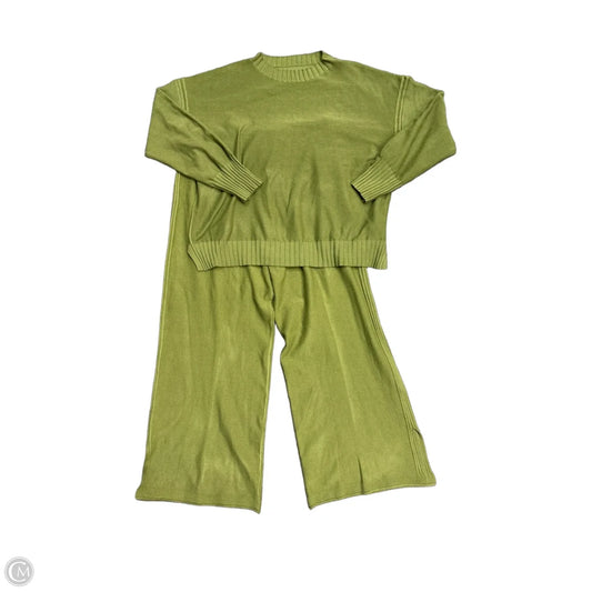 Pants Set 2pc By Clothes Mentor In Green, Size: 2x