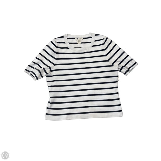 Top Short Sleeve By Happily Grey In Black & White, Size: Xl