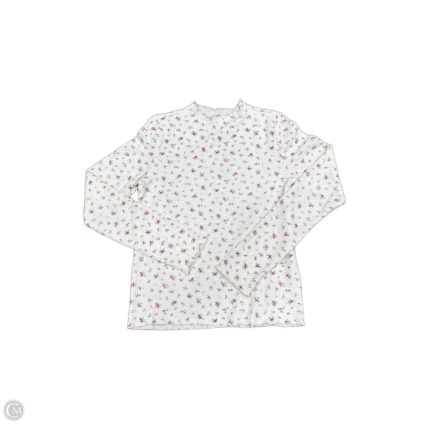 Top Long Sleeve By Wishlist In Cream, Size: M