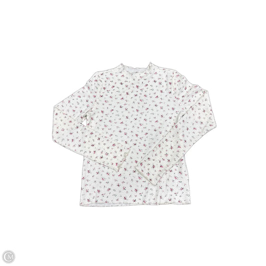 Top Long Sleeve By Wishlist In Cream, Size: M