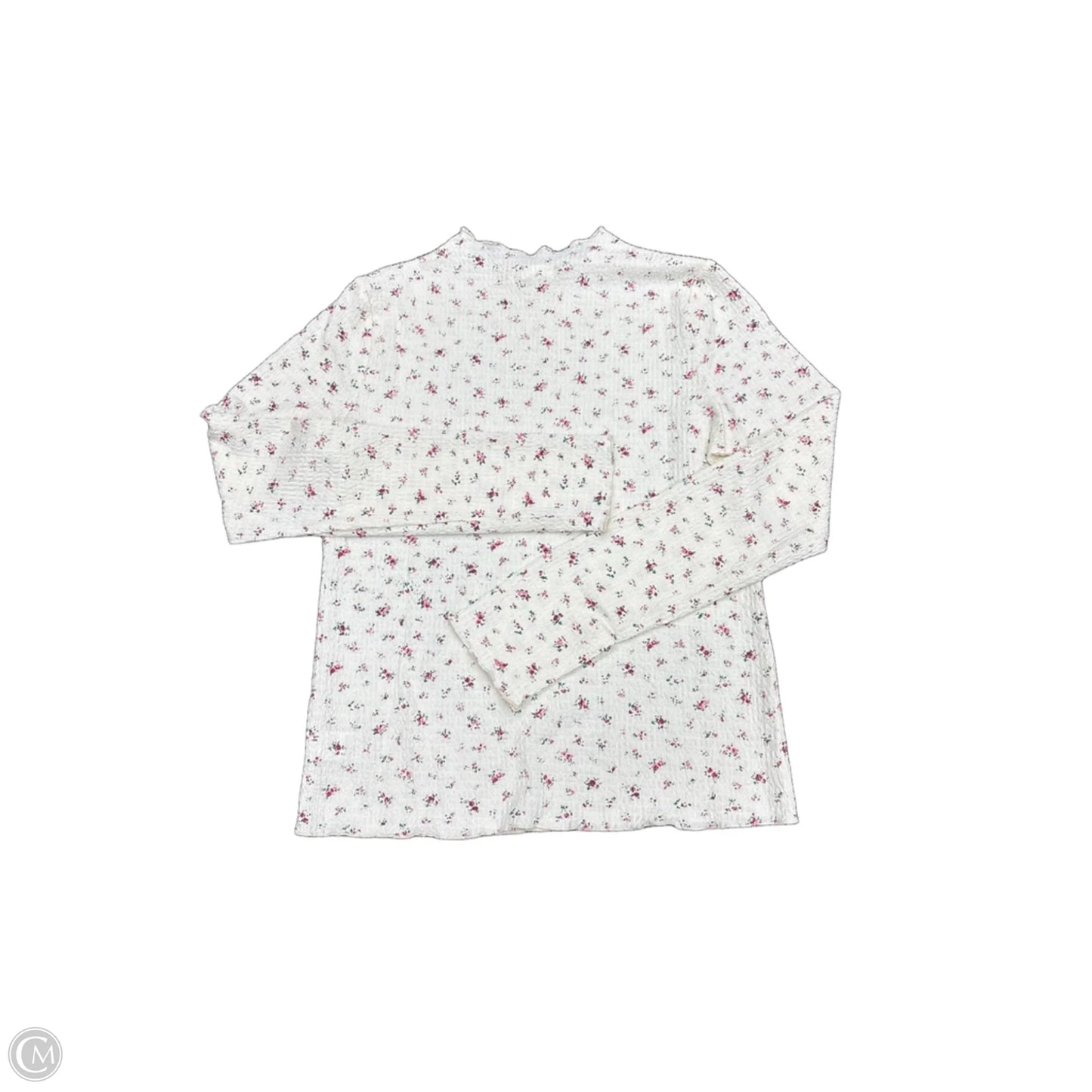 Top Long Sleeve By Wishlist In Cream, Size: M