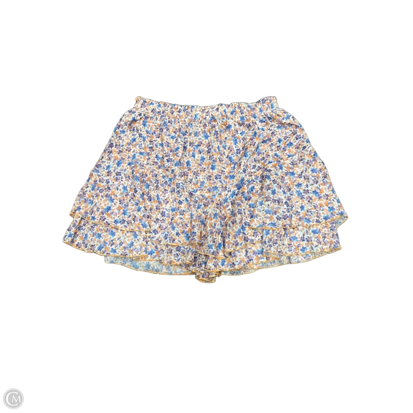 Skort By Cmf In Orange & Purple, Size: Xl