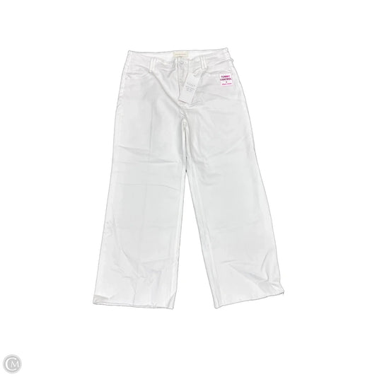 Jeans Wide Leg By Risen In White Denim, Size: 14