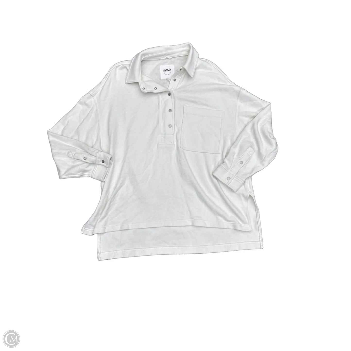 Sweatshirt Collar By Aerie In White, Size: L