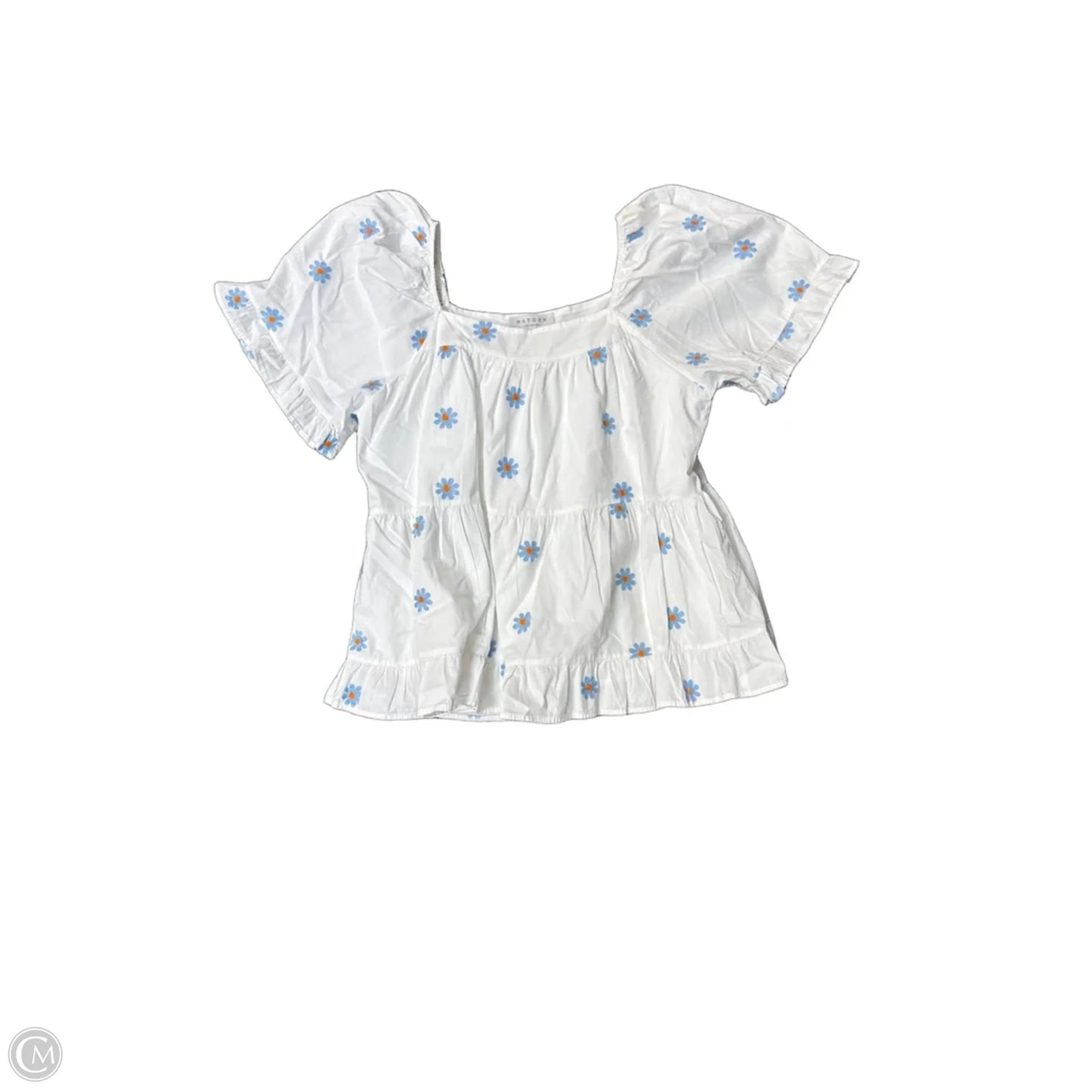 Top Short Sleeve By Hayden La In White, Size: L