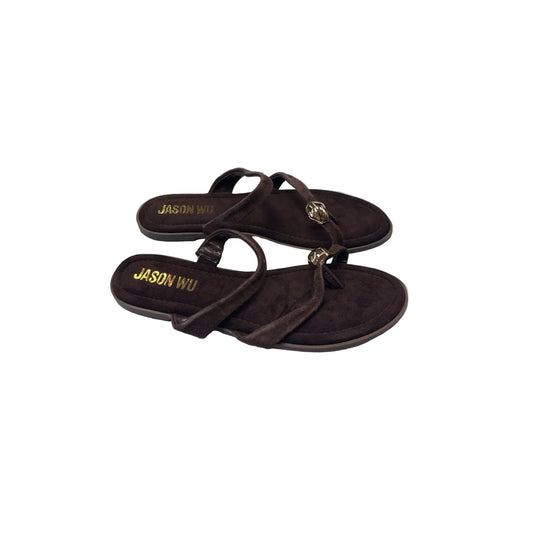 Sandals Designer By Jason Wu In Brown, Size: 9
