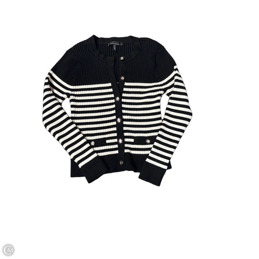 Sweater Cardigan By White House Black Market In Black & White, Size: Xl