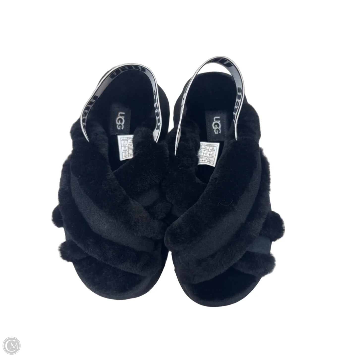 Sandals Designer By Ugg In Black, Size: 6