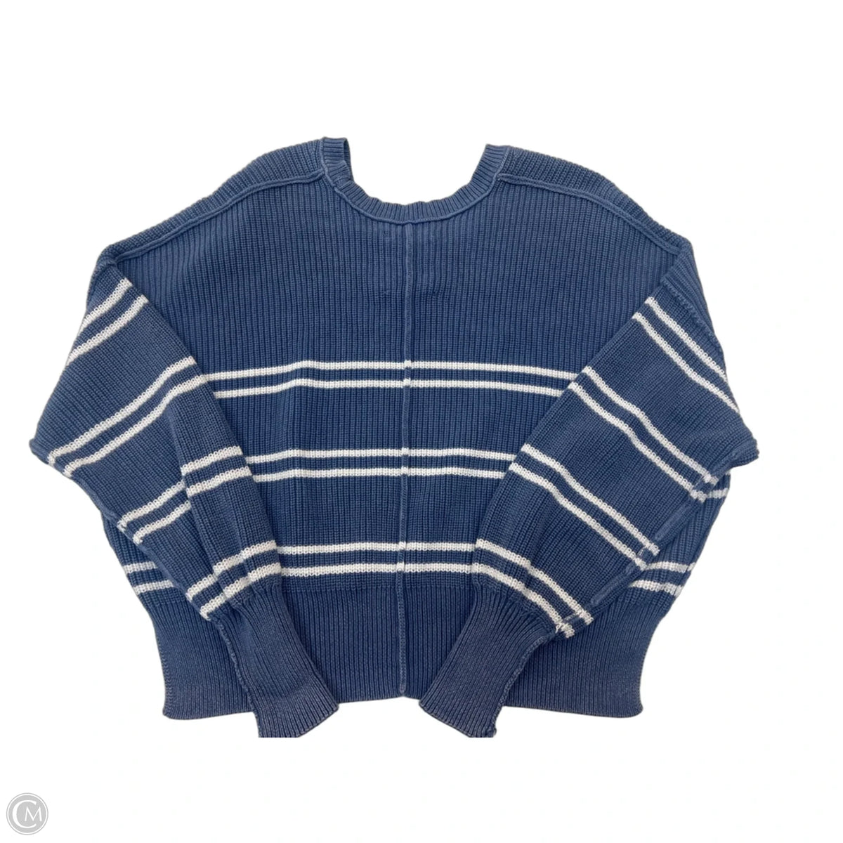 Sweater By Aerie In Blue & White, Size: S