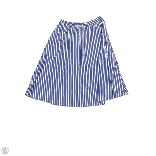 Skirt Maxi By Gap In Blue & White, Size: Xl