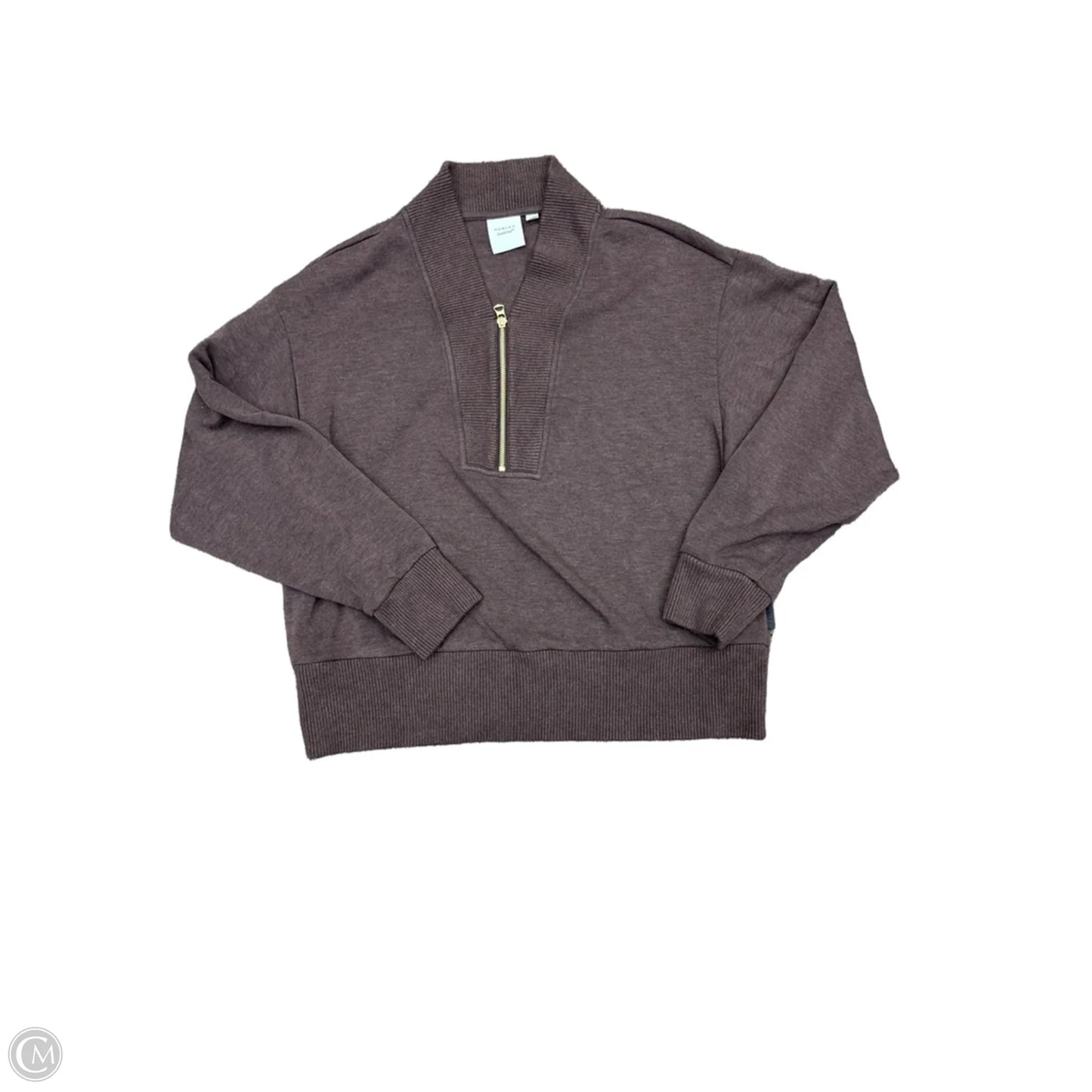 Sweatshirt Collar By Varley In Brown, Size: Xl