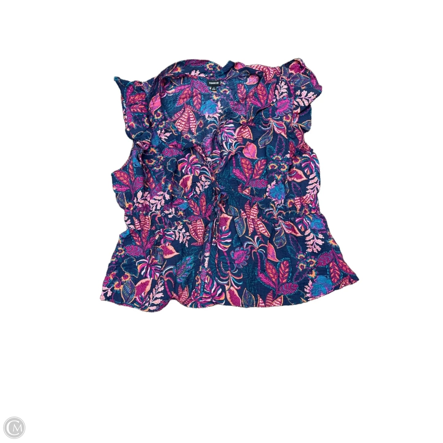 Top Short Sleeve By Torrid In Blue, Size: 1x
