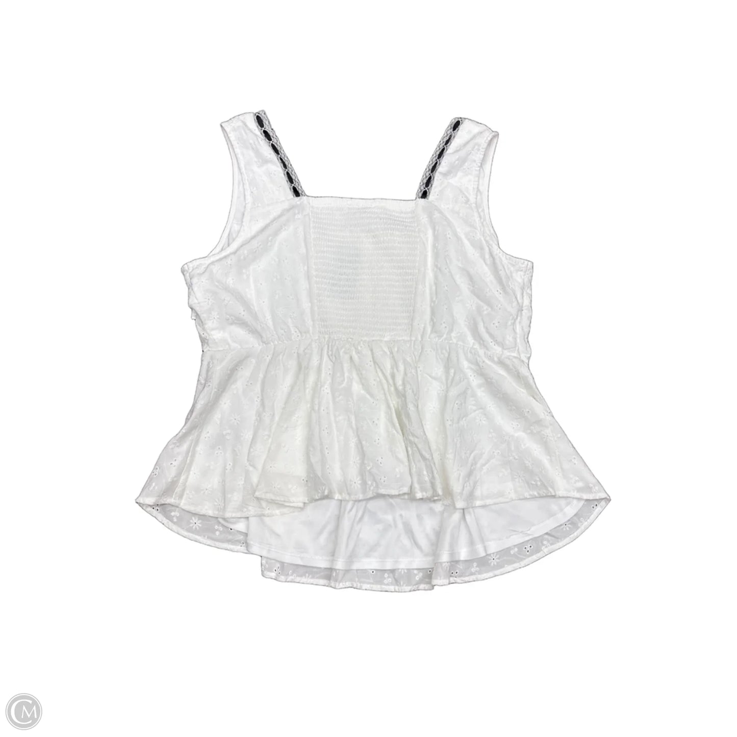 Top Sleeveless By Torrid In White, Size: 1x