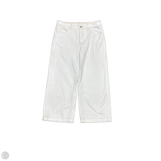 Jeans Straight By Chicos In White Denim, Size: 10