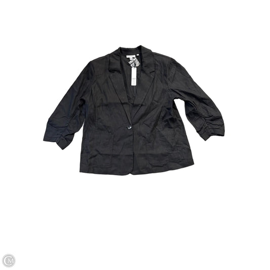 Blazer By Chicos In Black & White, Size: L