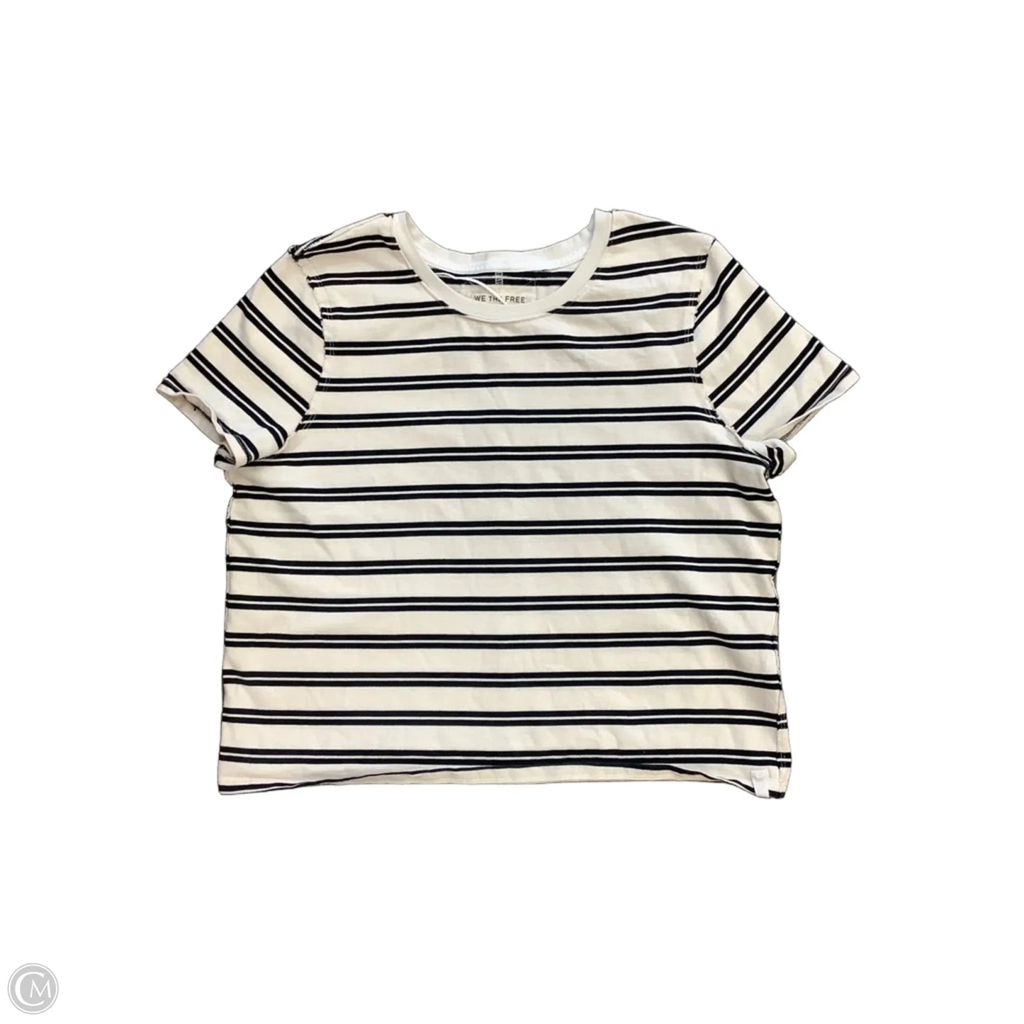 Top Short Sleeve By We The Free In Striped Pattern, Size: L