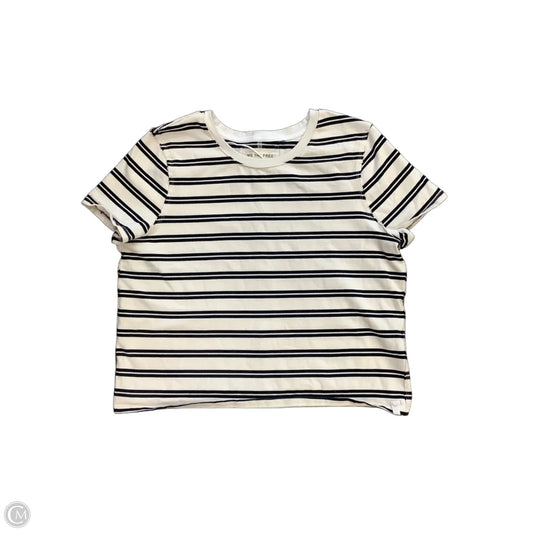 Top Short Sleeve By We The Free In Striped Pattern, Size: L