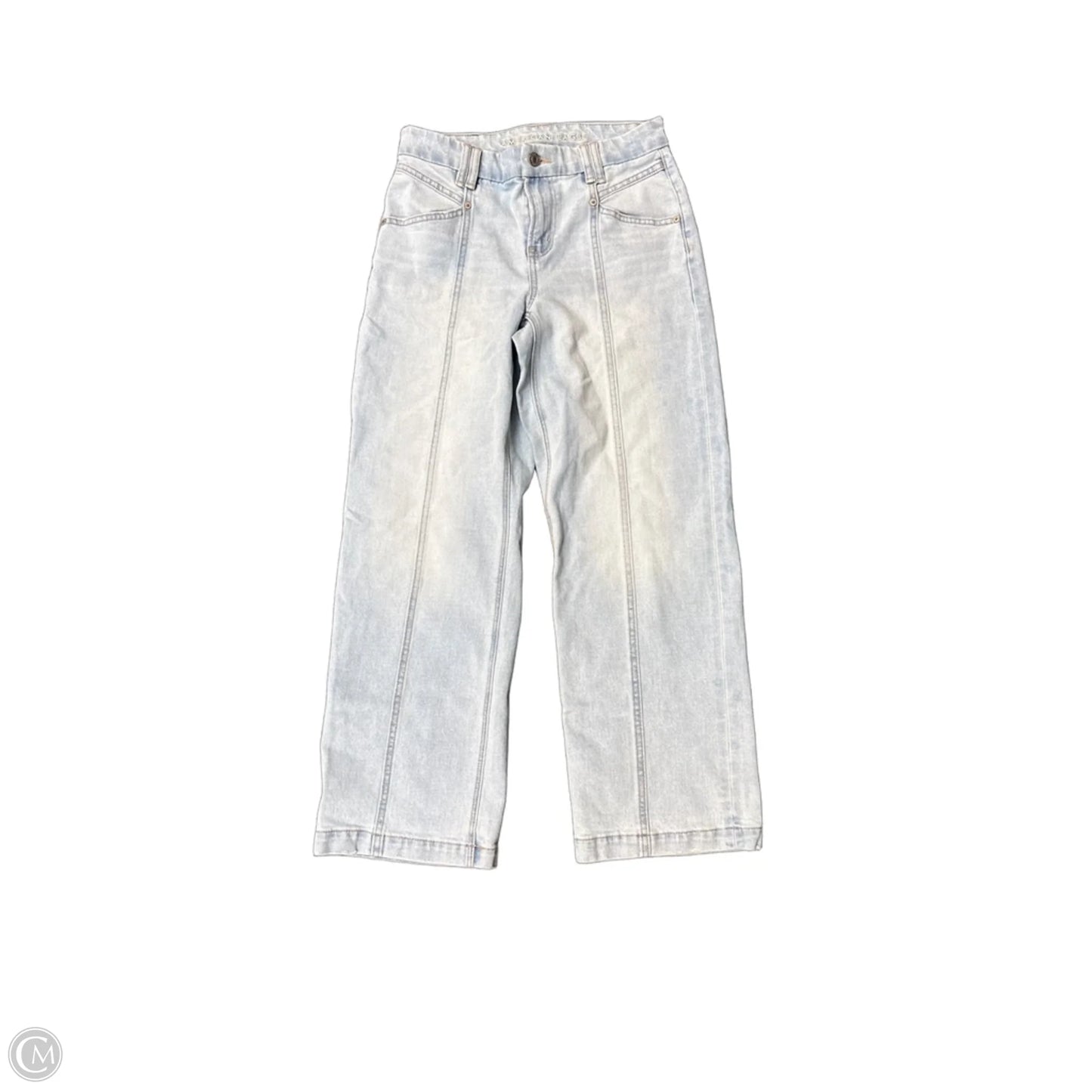 Jeans Wide Leg By American Eagle In Blue Denim, Size: 2