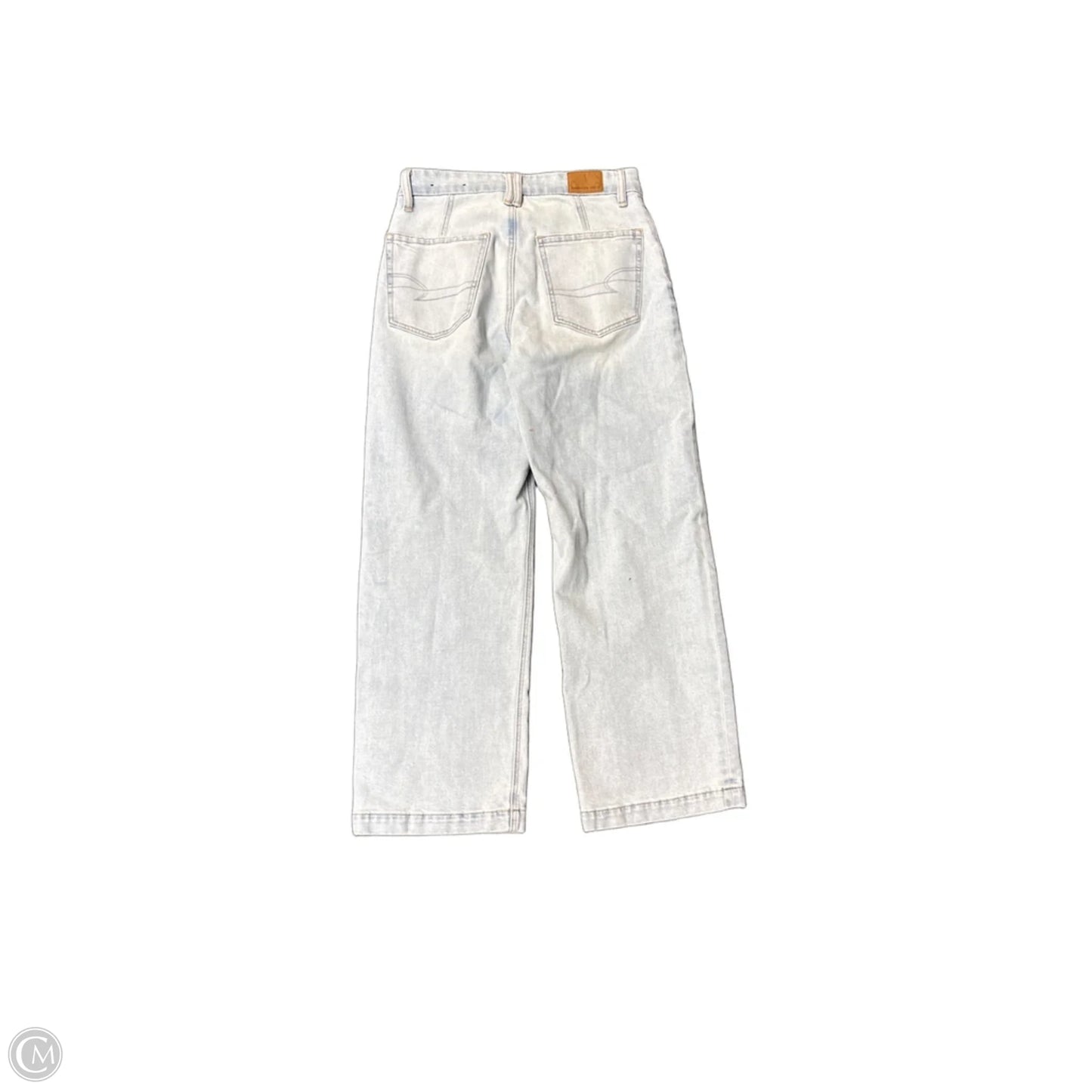Jeans Wide Leg By American Eagle In Blue Denim, Size: 2