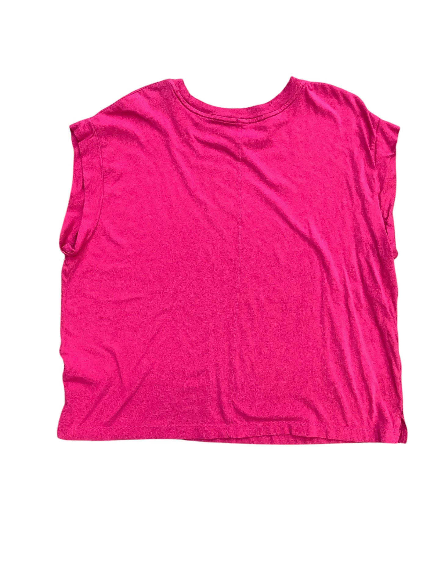 Top Short Sleeve Basic By A New Day In Pink, Size: Xxl