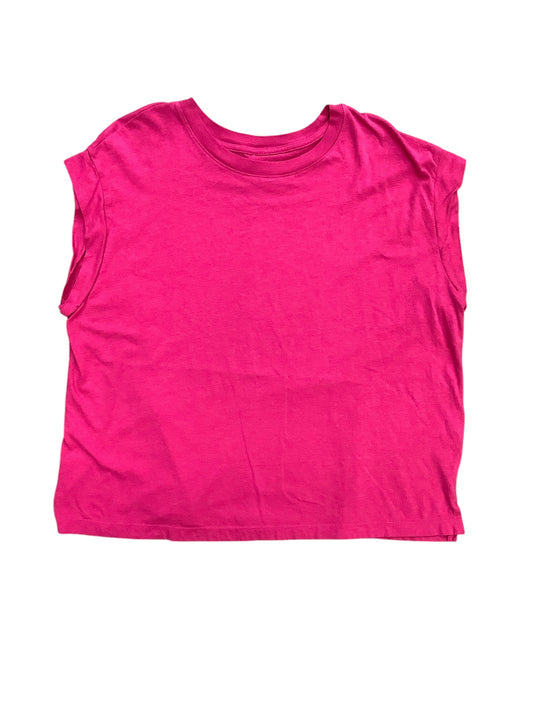 Top Short Sleeve Basic By A New Day In Pink, Size: Xxl