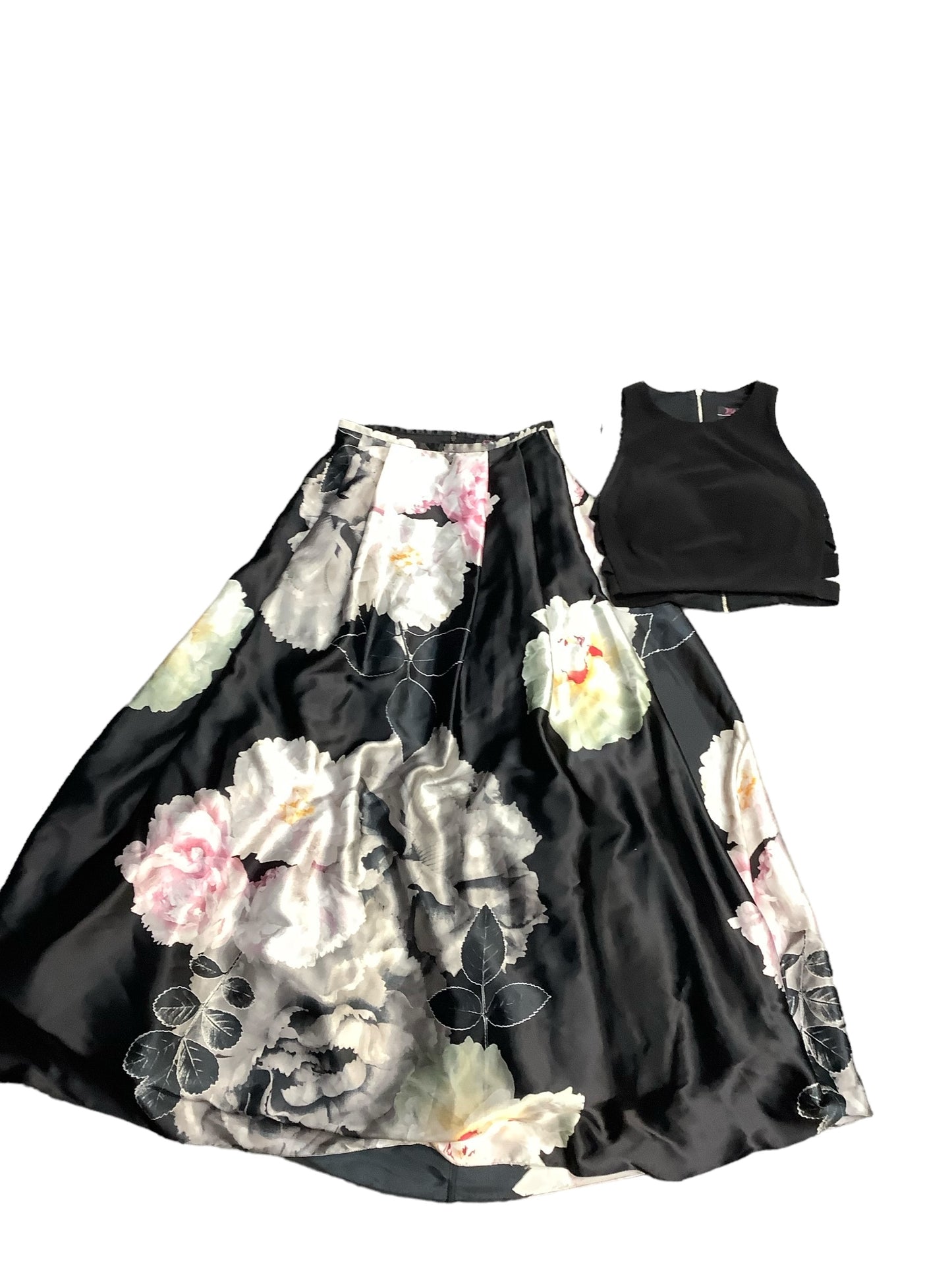 Black Skirt Set 2pc Cmb, Size 6