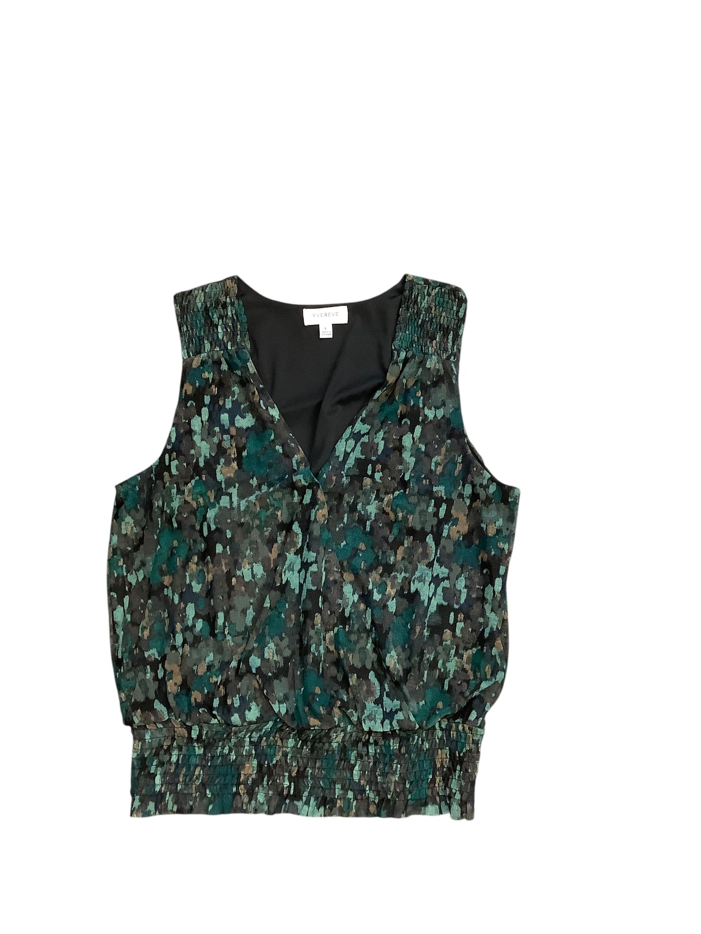 Top Sleeveless By Evereve In Green, Size: L