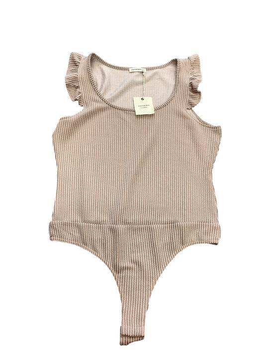 Bodysuit By Clothes Mentor In Brown, Size: Xl