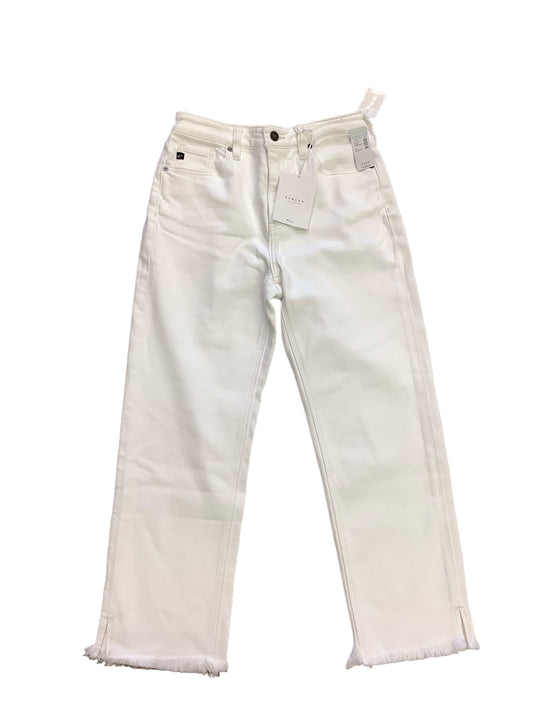 White Denim Jeans Boot Cut Kancan, Size 7