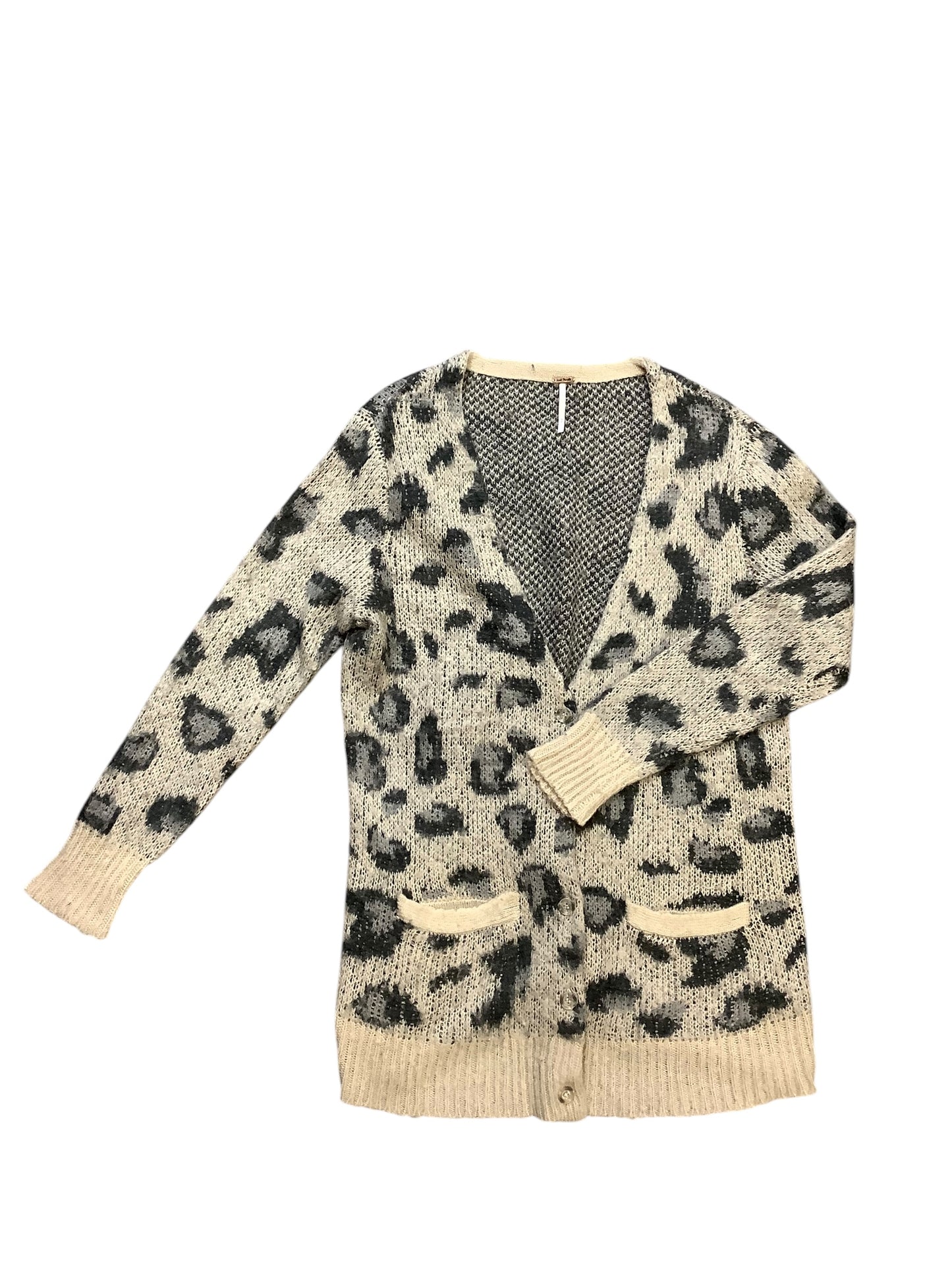 Sweater Cardigan By Free People In Tan, Size: M