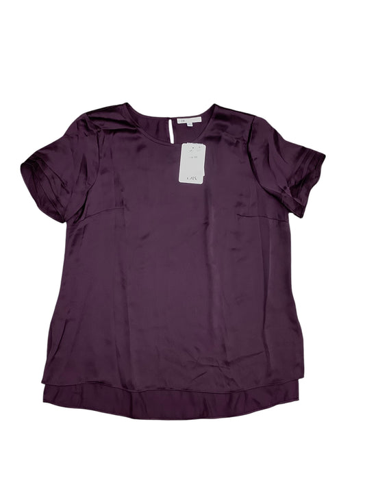 Top Short Sleeve By Dr2 In Purple, Size: L