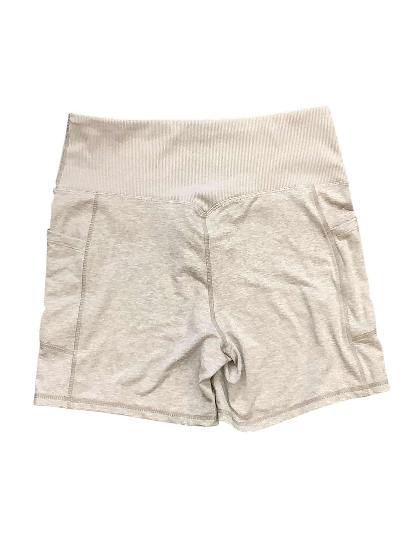 Athletic Shorts By Zobha In Taupe, Size: L