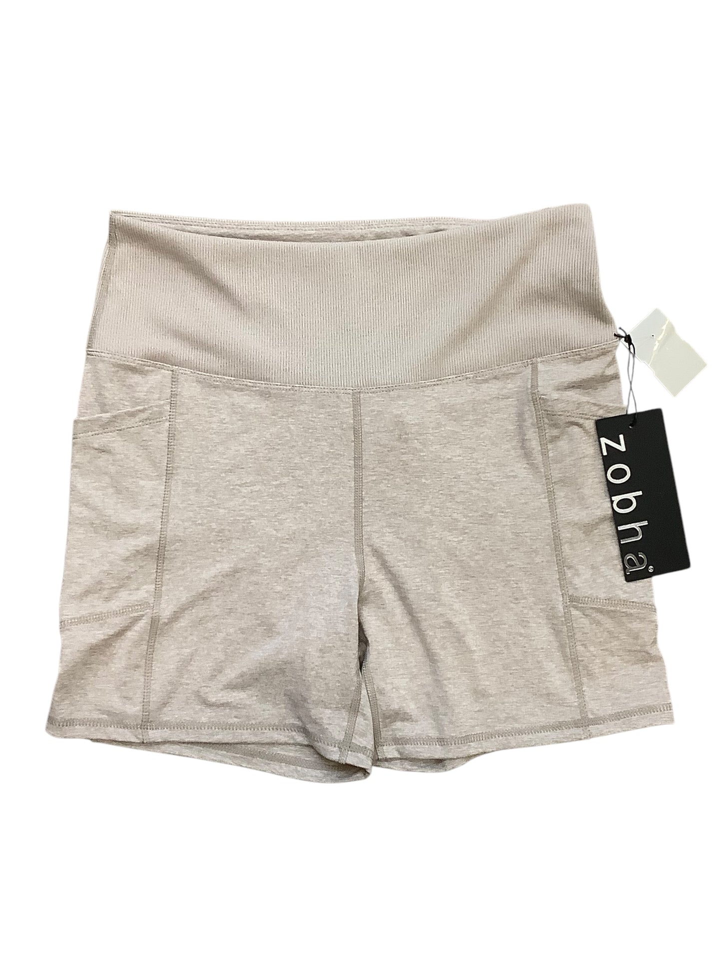 Athletic Shorts By Zobha In Taupe, Size: L