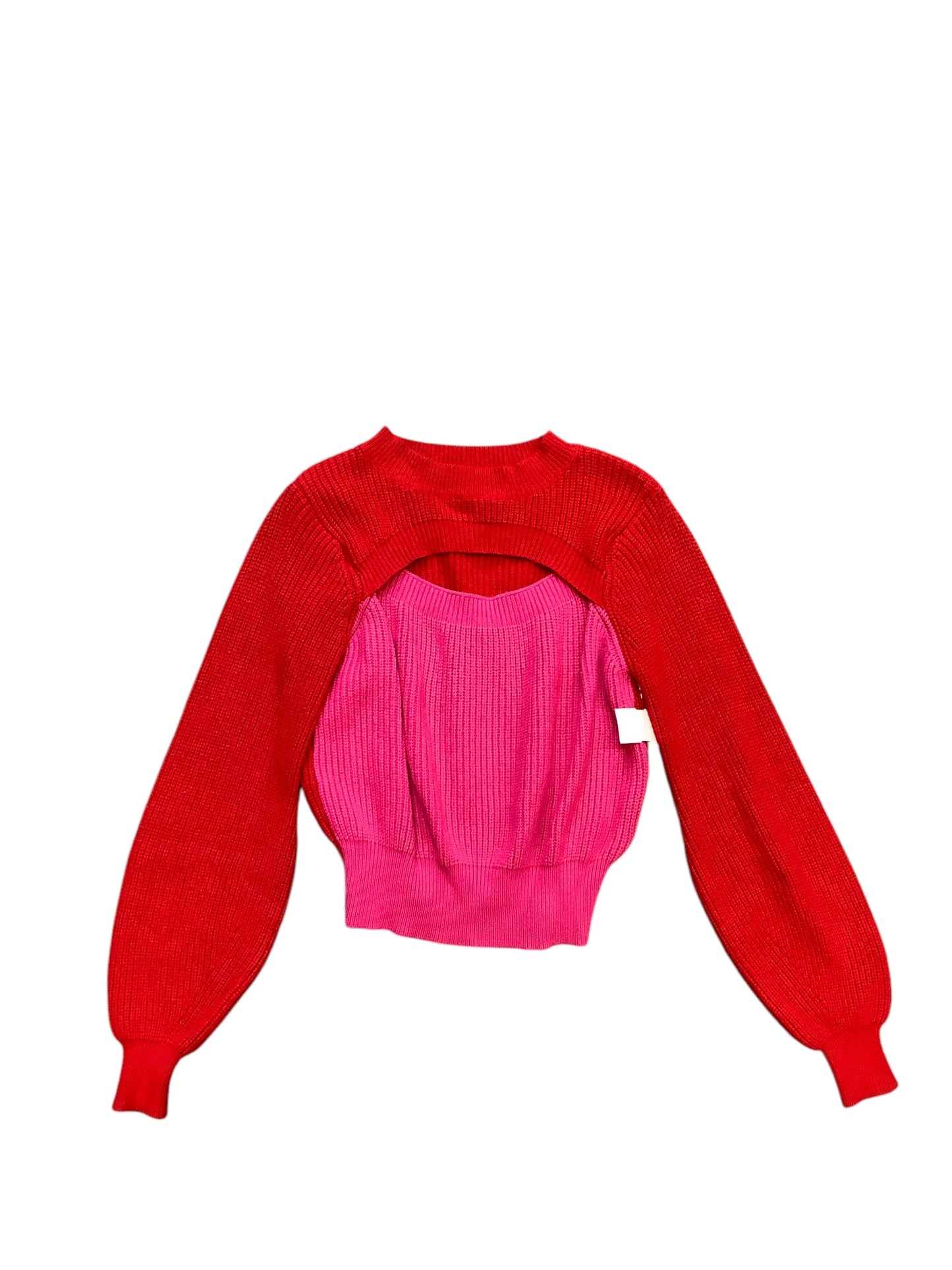 Sweater By Clothes Mentor In Red, Size: L