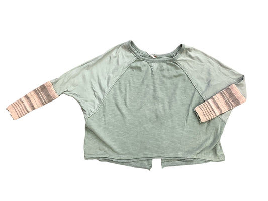 Top Long Sleeve By Free People In Green, Size: S