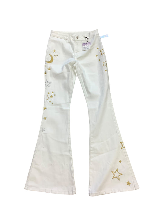 Jeans Flared By Cmc In White, Size: S