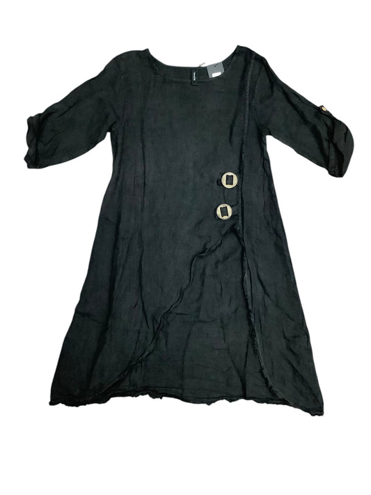 Tunic Long Sleeve By Clothes Mentor In Black, Size: S