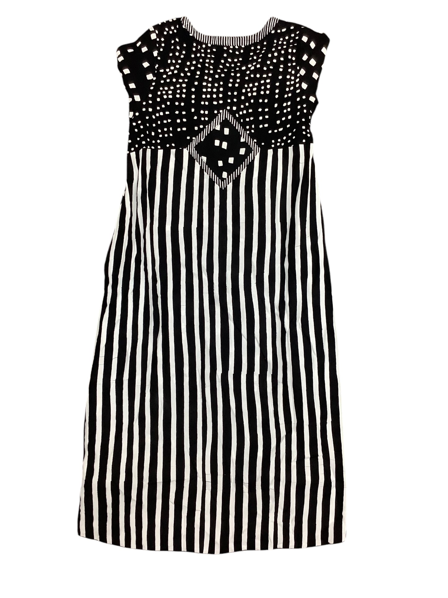 Dress Casual Maxi By Cmc In Black & White, Size: Xs