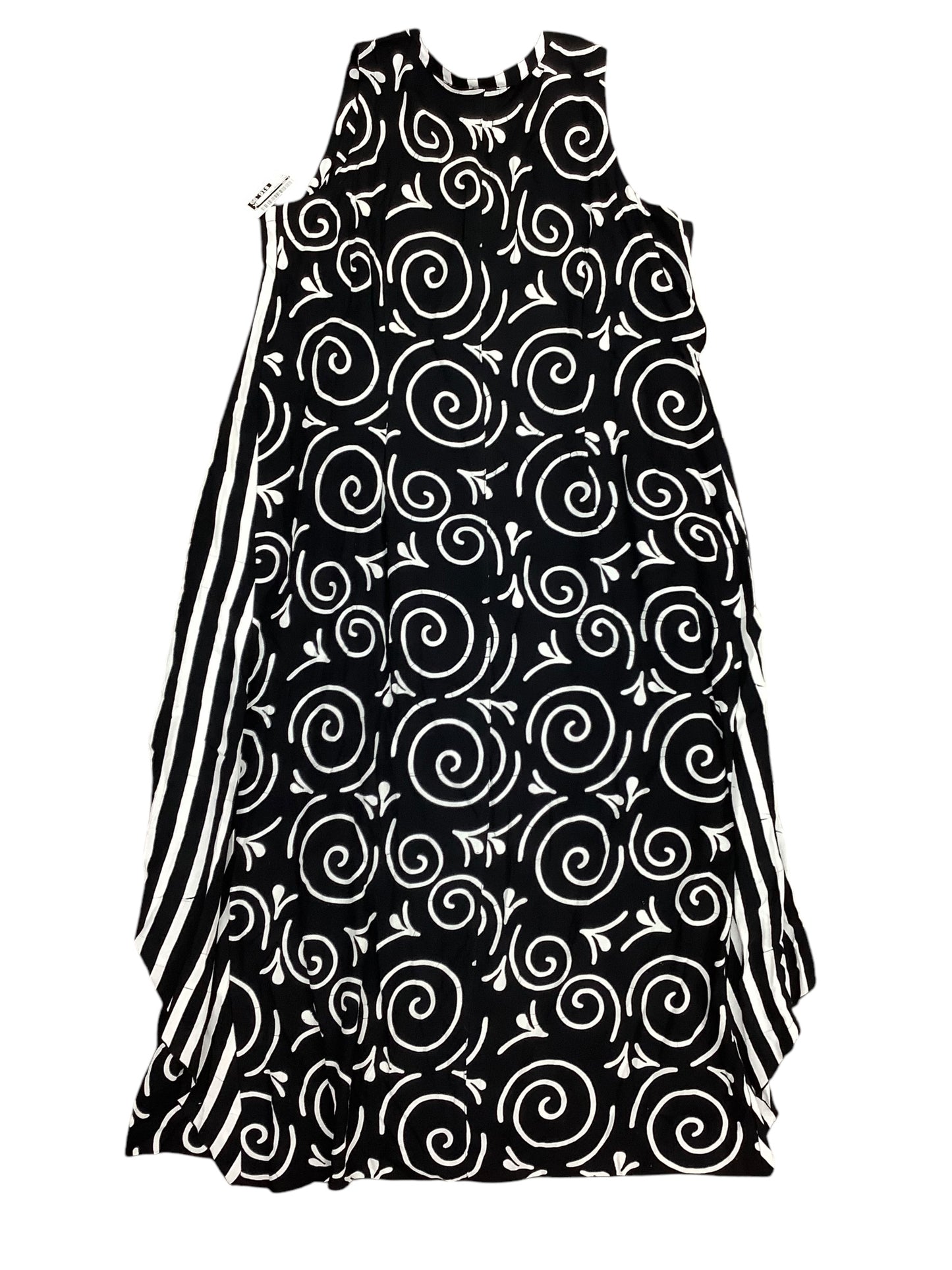 Dress Casual Maxi By Cmc In Black & White, Size: L