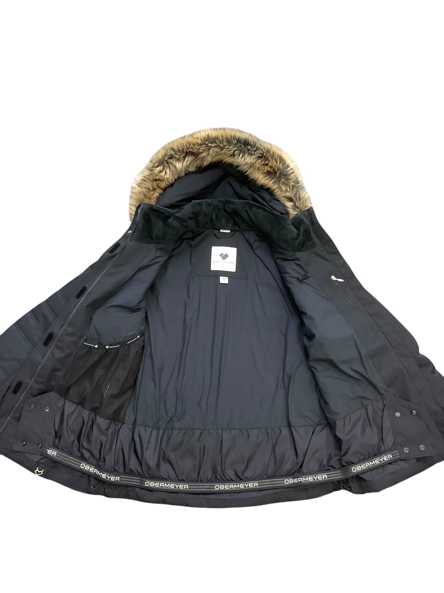 Jacket Puffer & Quilted By Cmb In Black, Size: 12