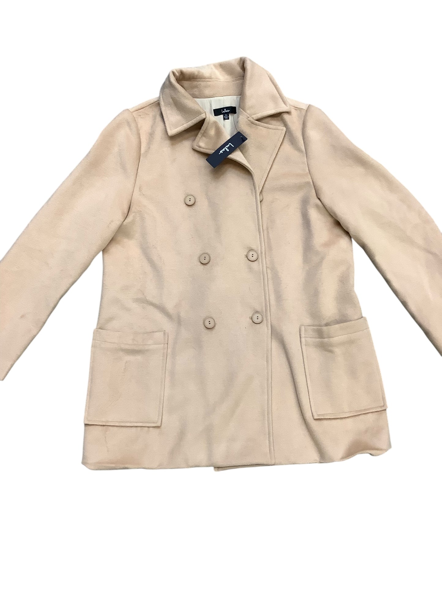 Coat Peacoat By Lulus In Tan, Size: Xl