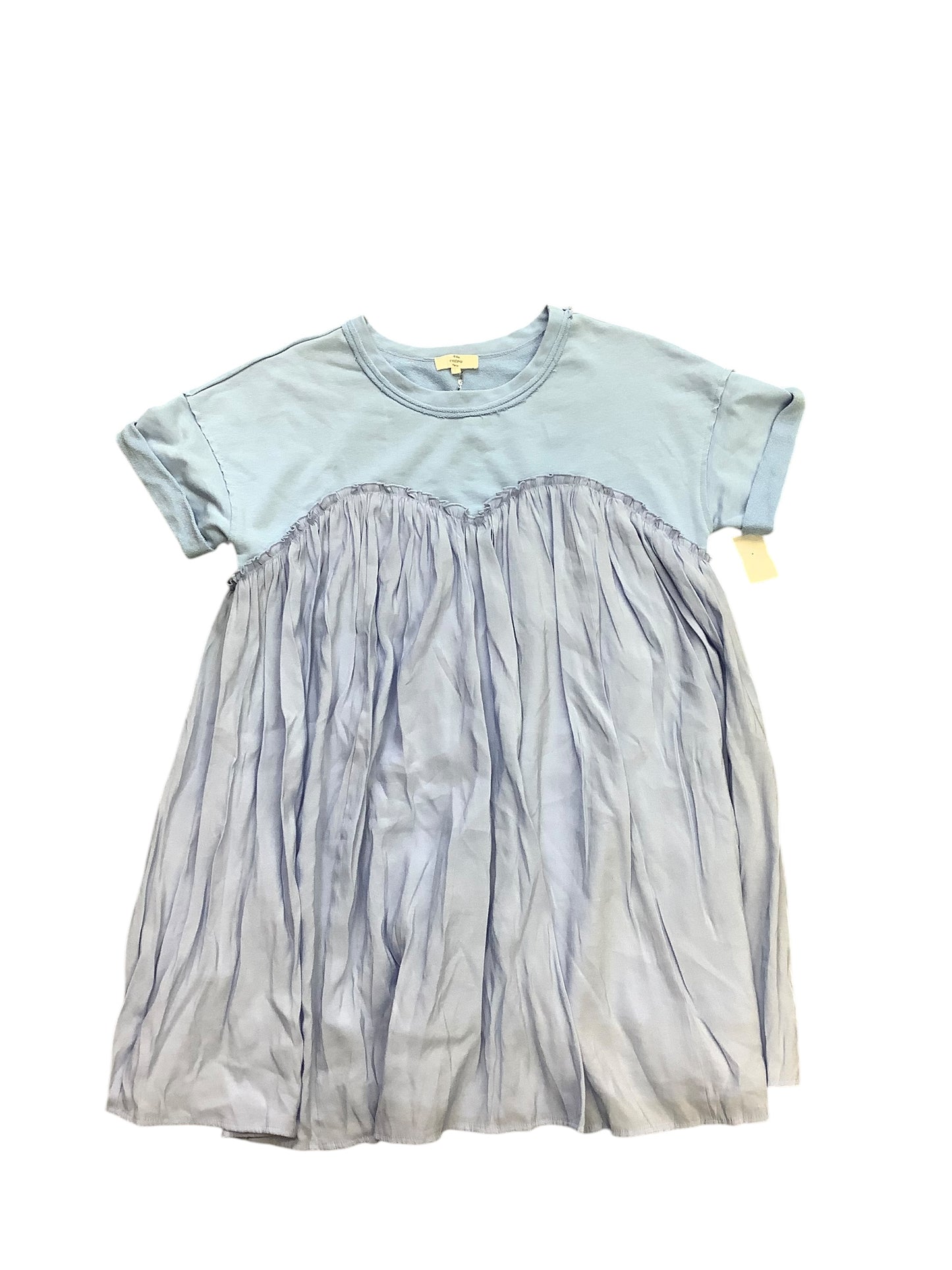 Tunic Short Sleeve By Entro In Blue, Size: L