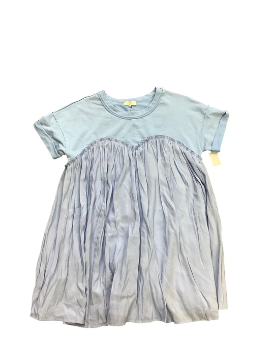 Tunic Short Sleeve By Entro In Blue, Size: L