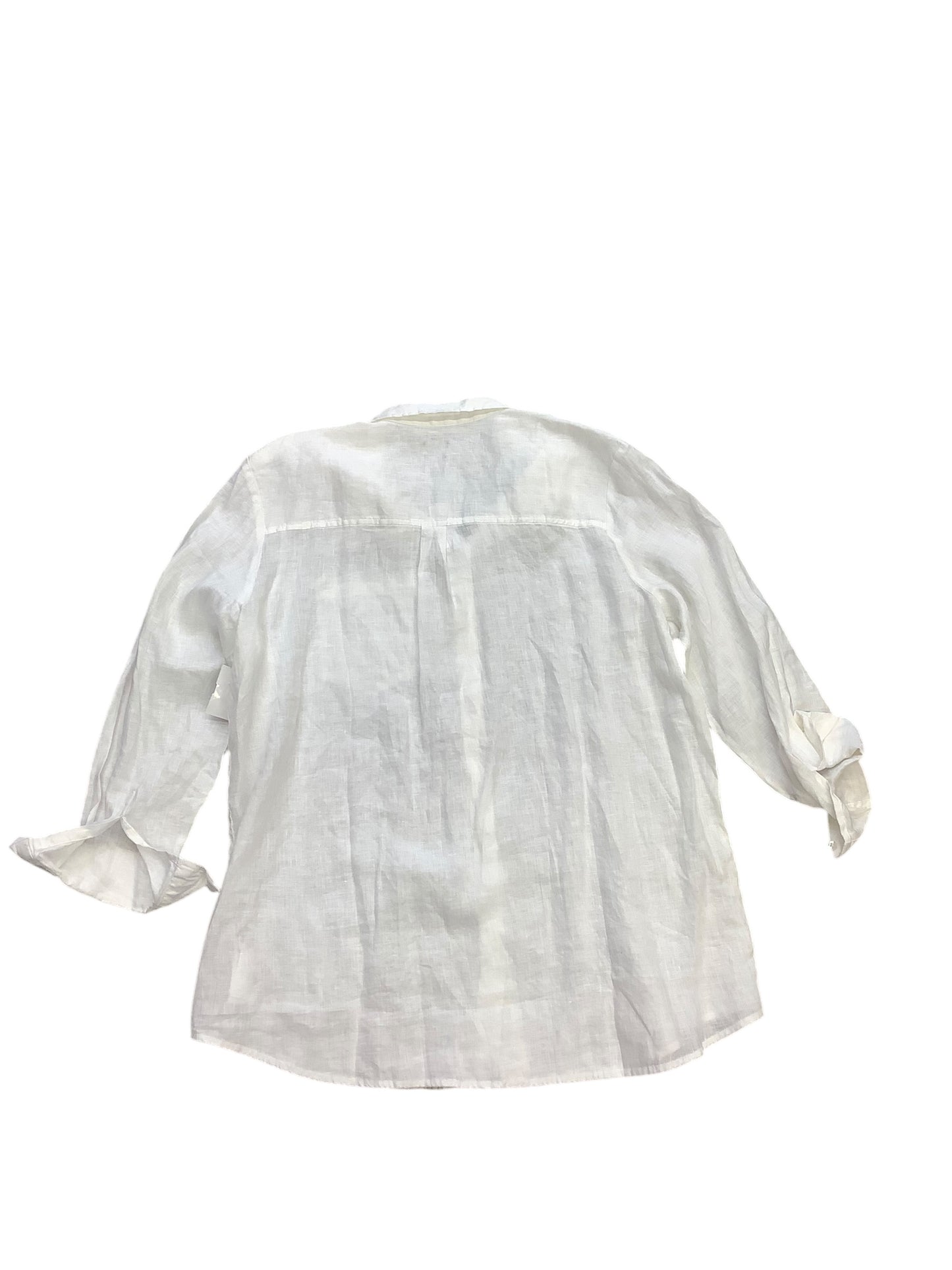 Tunic Long Sleeve By Gap In White, Size: Xl